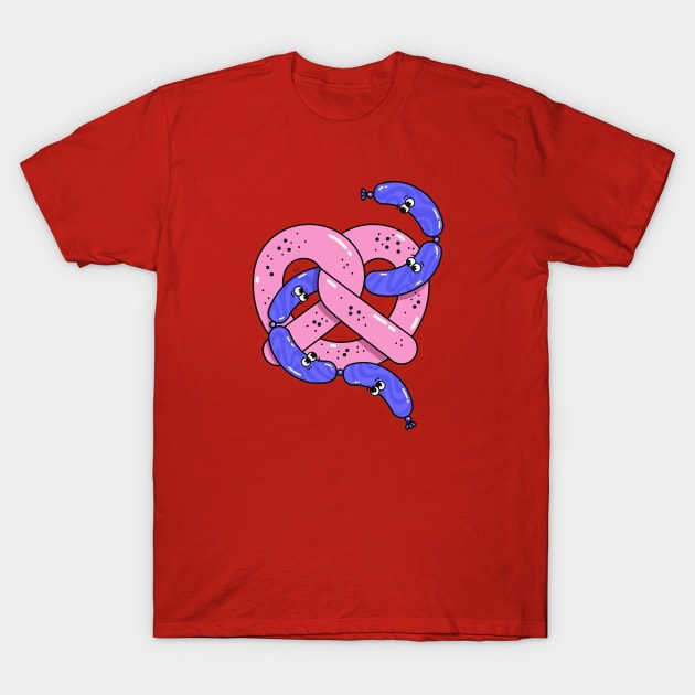 sausage meet love T-Shirt by camillecharbonneau93